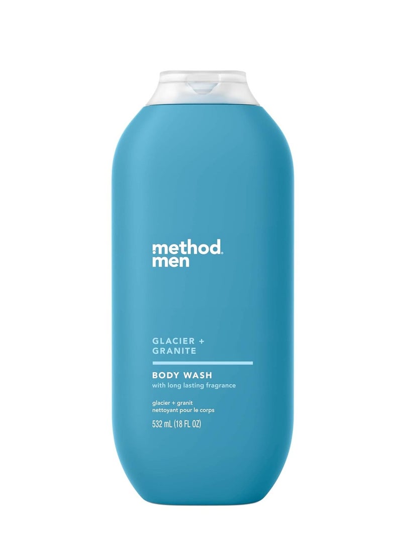 Method Method Men Body Wash, Glacier + Granite, Paraben and Phthalate Free, 18 fl oz (Pack of 1) - Image 1