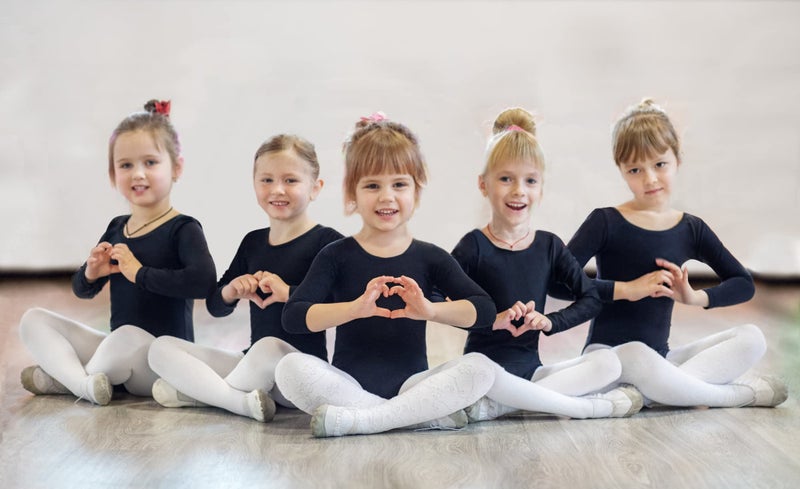 DANSHOW Girls' Team Basic Long Sleeve Leotard for Toddler Gymnastics Dance Ballet(2KD3028-M-06) - Image 5