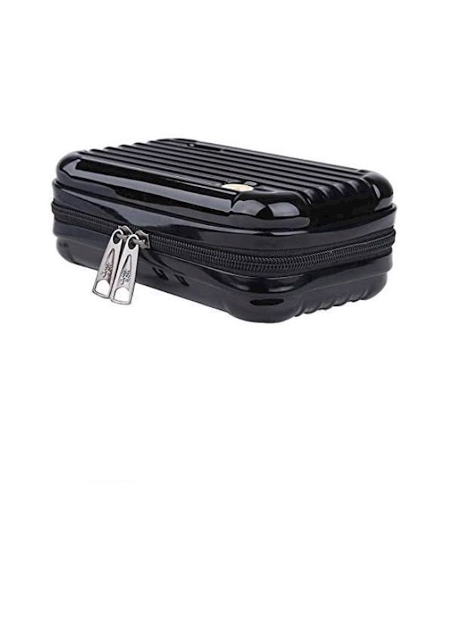 NIBEMINENT Portable Waterproof Makeup Bag Black