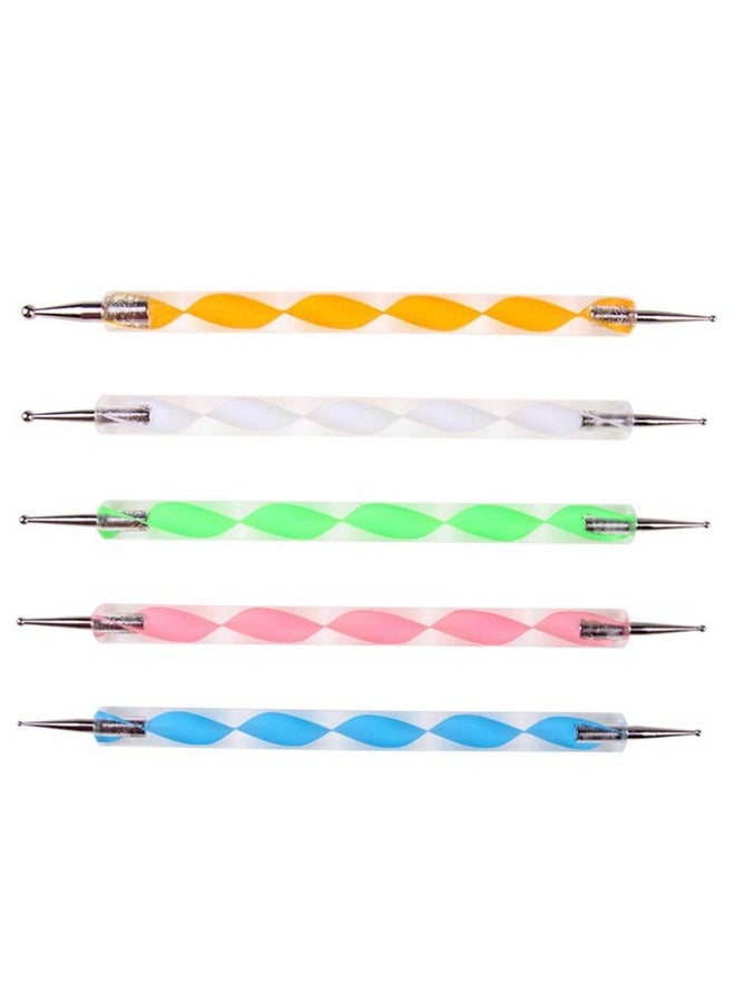 Toyvian - Embossing Stylus Double End Tracing Dotting Pen Tool Set For Carbon Transfer Paper Painting Pottery Clay Indentation - 5 Pcs - Image 1