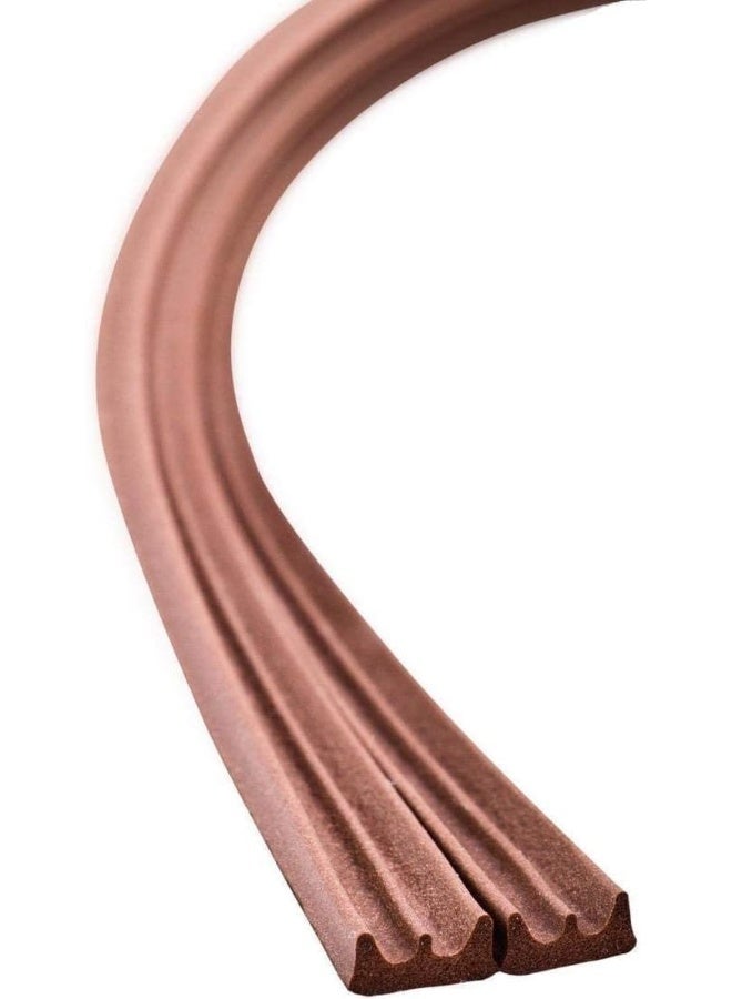 Beorol Self Adhesive Window And Door Sealing Tape Brown E Profile 6M Epdm - Image 2