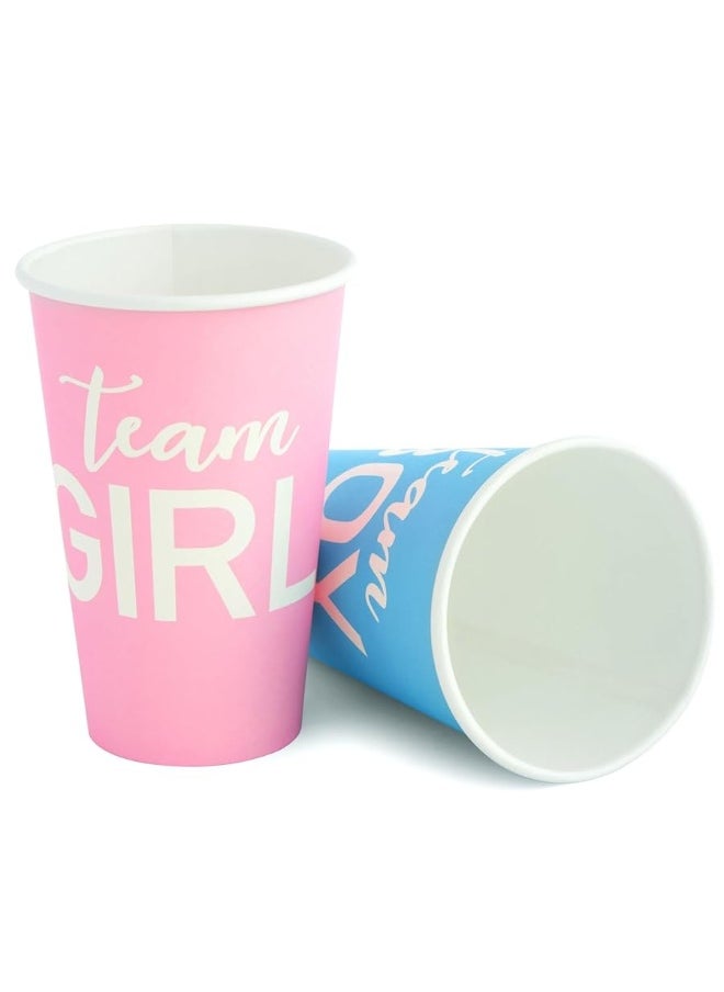 Blue Panda - BLUE PANDA Paper Party Cups, Gender Reveal Party Supplies (12 oz, Pink and Blue, 50-Pack) - Image 1