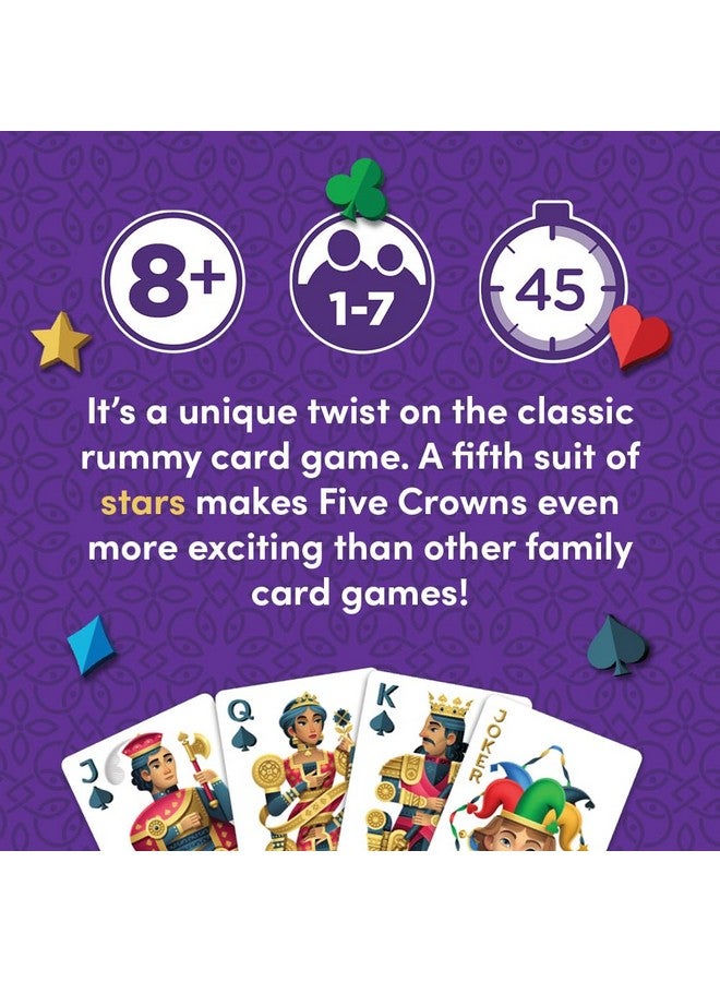 PlayMonster Five Crowns - The Game Isn't Over Until the Kings Go Wild! - 5 Suited Rummy-Style Card Game - For Ages 8+ - Image 3