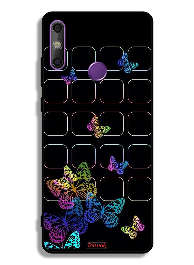 Tolwak Huawei Enjoy 20e Protective Case Cover Colorful Butterflies - Image 2