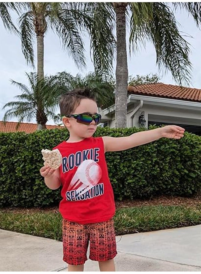 2 Pcs UV400 Sports Sunglasses for Kids Cycling,Safety Sports Goggles,Windproof Sunglasses for Boys Girls,Youth Softball Baseball Golf - Image 5