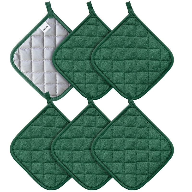 joyhalo Joyhalo 6 Pack Heat Resistant Pot Holders  Terry Cloth Sets for Cooking  Baking 