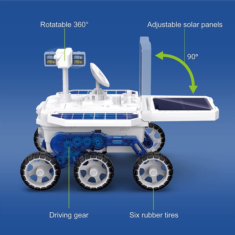 DIY Toy Car Solar Mars Exploration Car Science Building Toys Kit, Solar Power Vehicle STEM Toys for 6 7 8 9 10 Year Old Boys Girls, Educational Gift for Kids & Teens - Image 4