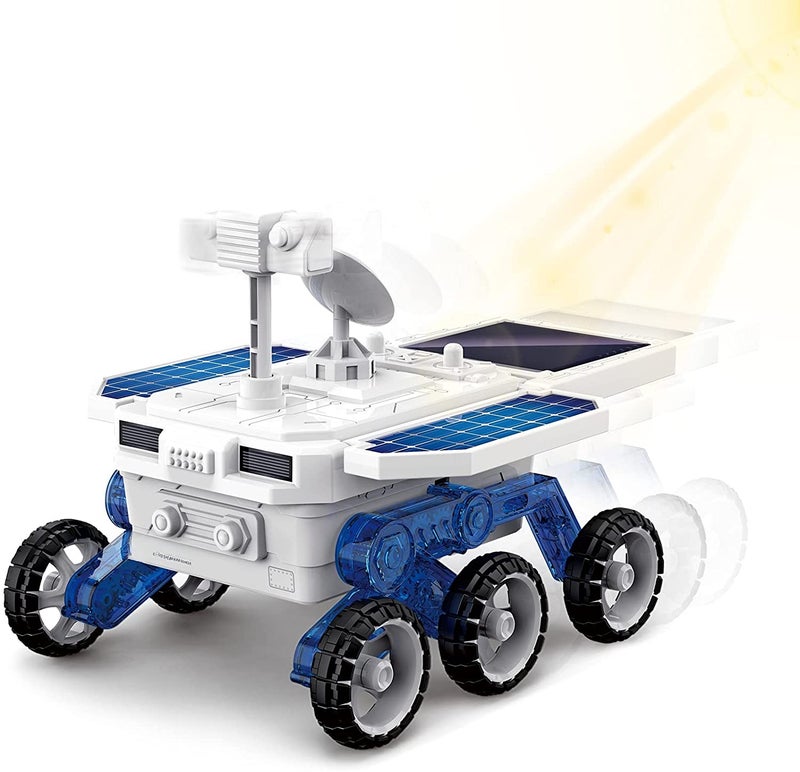 DIY Toy Car Solar Mars Exploration Car Science Building Toys Kit, Solar Power Vehicle STEM Toys for 6 7 8 9 10 Year Old Boys Girls, Educational Gift for Kids & Teens - Image 1