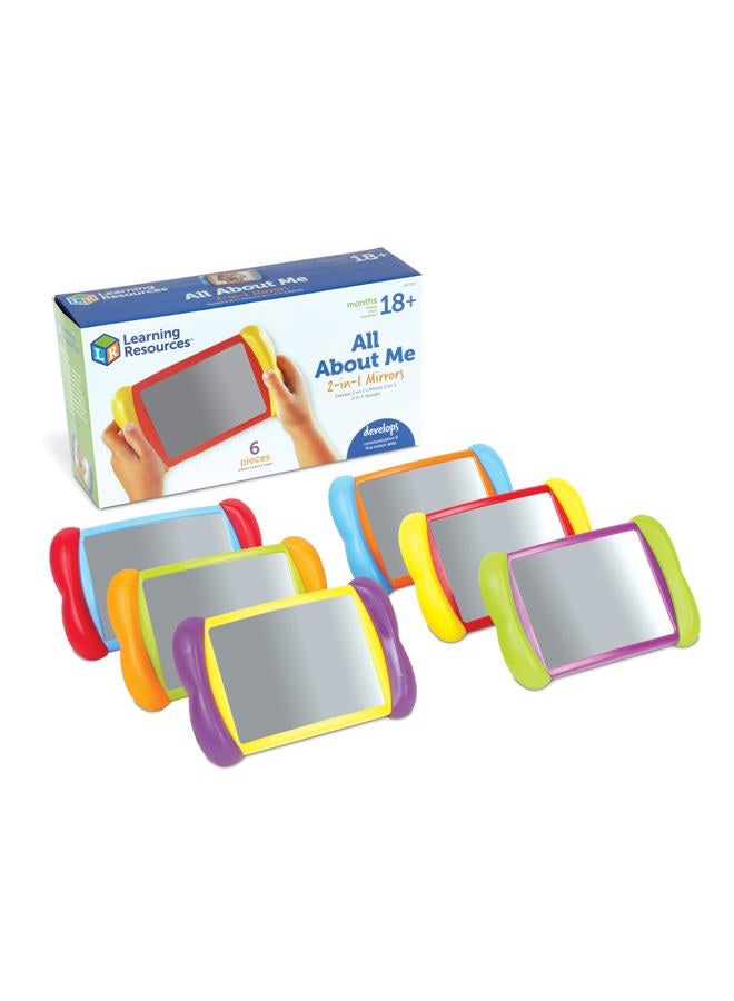 Learning Resources All About Me - 2-In-1 Mirrors, Set Of 6 - Image 1