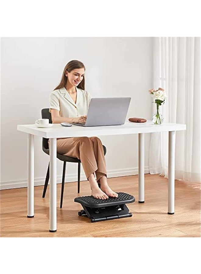 TRASSLE Adjustable Under Desk Footrest, Foot Rest for Under Desk at Work with Massage, Foot Stool Under Desk with 3 Height Position & 30 Degree Tilt Angle Adjustment for Home, Office - Image 2