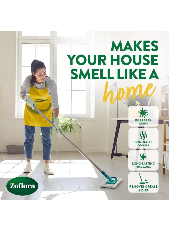 زوفلورا منظف ​​ومطهر للأرضيات مضاد للبكتيريا برائحة الليمون المنعشة 900 مل - Image 4