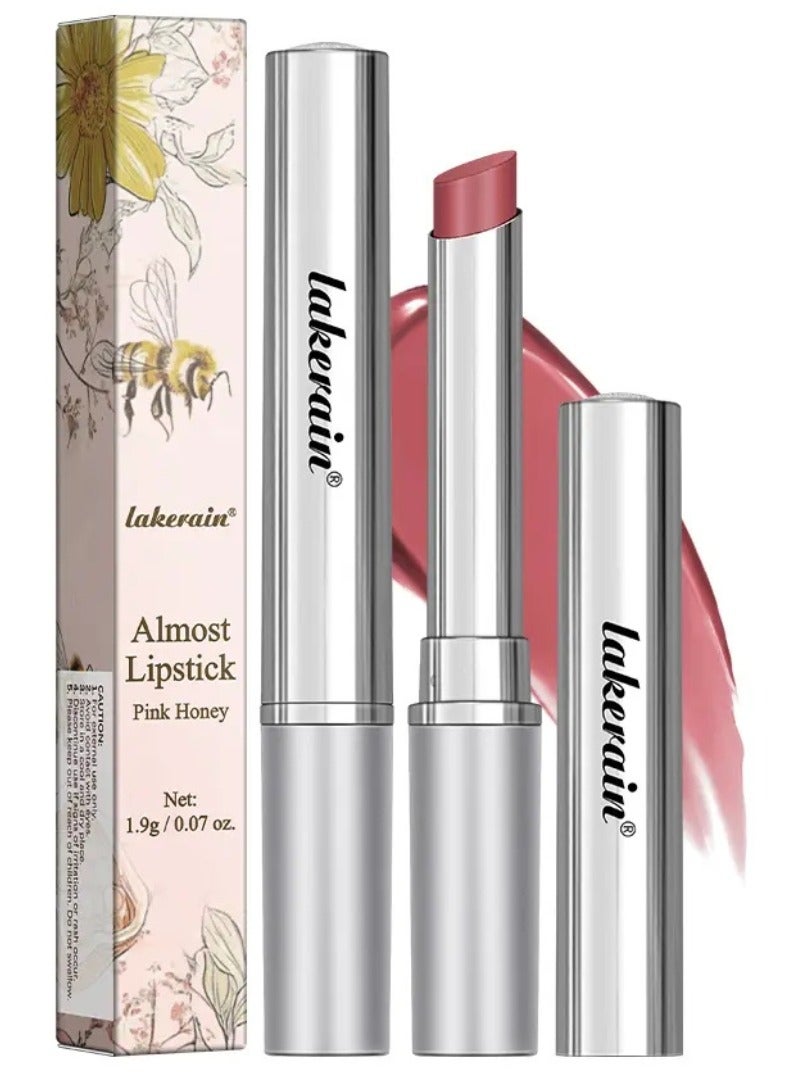 lakerain Almost Lipstick Pink Honey Tinted Lip Balm for Deep Moisturizing and Natural Lip Color Shiny Lip Balm Lipstick for Dry Lips Long Lasting Moisture Lip Oil 01 - Image 1