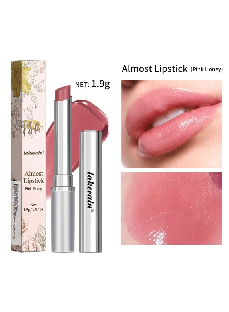 lakerain Almost Lipstick Pink Honey Tinted Lip Balm for Deep Moisturizing and Natural Lip Color Shiny Lip Balm Lipstick for Dry Lips Long Lasting Moisture Lip Oil 01 - Image 2