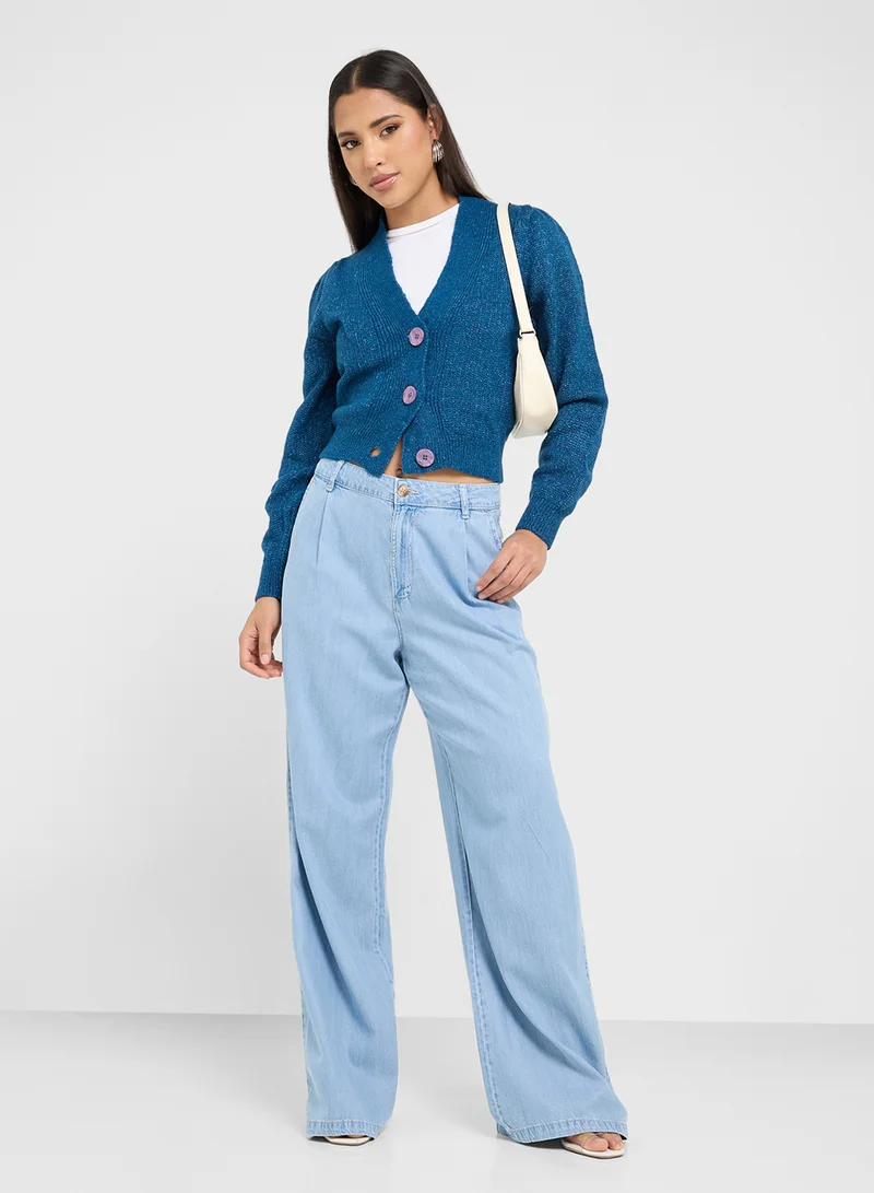 trendyol Knitted Crop Cardigan