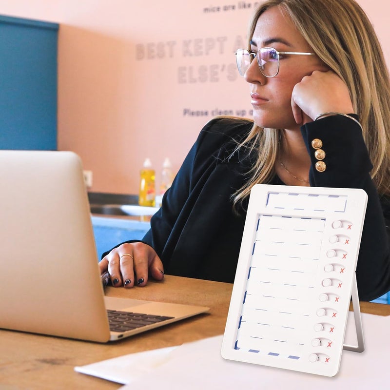 KASTWAVE Magnetic Dry Erase Chore Chart For Kids Multiple Kids, Reusable To Do List Board, Habit Tracker, Checklist Board, Rv Daily Routine Schedule Board Planner For Refrigerator, Wall, Desk (White) - Image 5