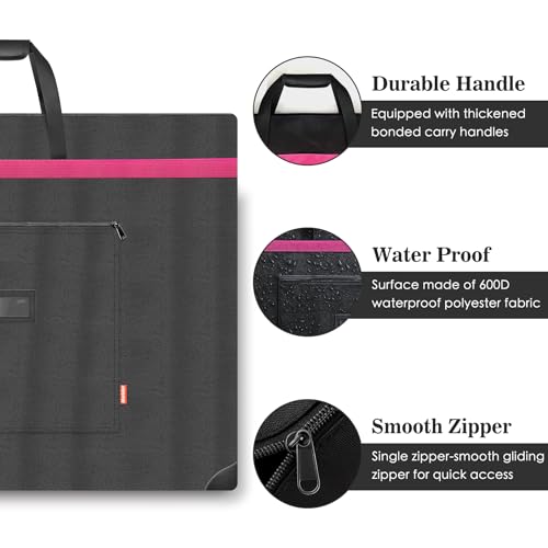 Nariolar Large Art Portfolio Bag, 38 x 29.5 Inches Multi-Functional Storage Bag for Puzzle Storage Folder, Puzzle Board, Artworks, Sketching, Posters, and Drawing Boards - Image 3