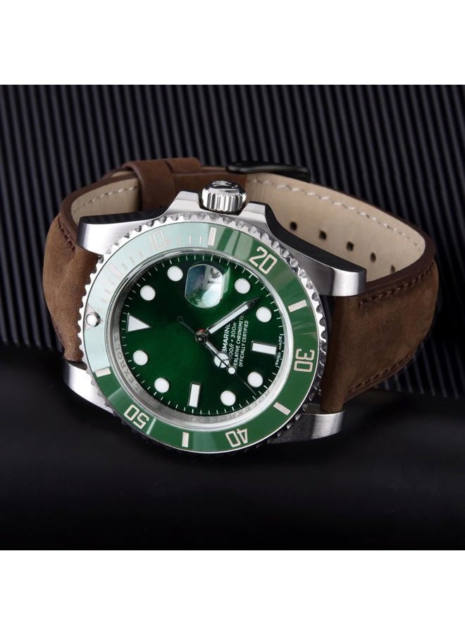 Ritche Quick Release Leather Watch Bands Genuine Watch Straps for Men Women- 18mm 20mm 21mm 22mm 23mm 24mm Top Grain Leather Watch Strap, Valentine's day gifts for him or her, Saddle Brown & Black, - Image 2