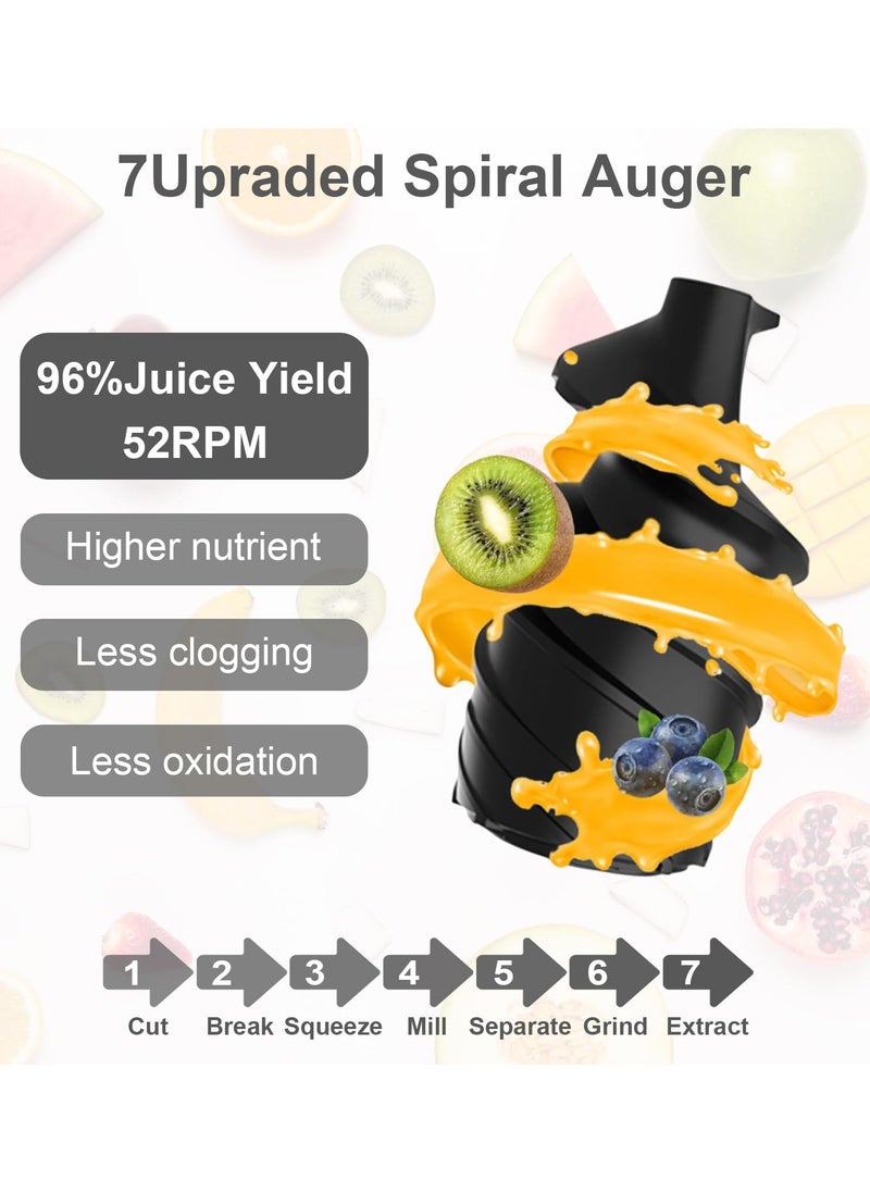 Generic - Juicer, Large Tank Slow Cold Press Juicer, Juice Separation Rate is High, Easy to Clean, No BPA - Image 1