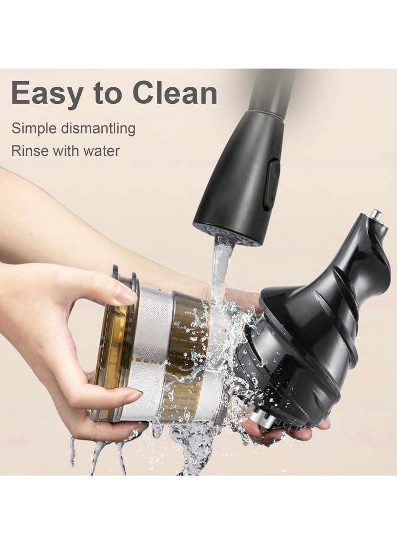 Generic - Juicer, Large Tank Slow Cold Press Juicer, Juice Separation Rate is High, Easy to Clean, No BPA - Image 1