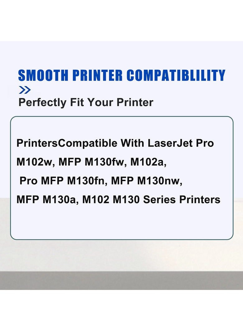 CF217A 17A Toner Compatible for HP 17A Toner for HP Laserjet Pro MFP M130nw Toner for Laserjet Pro MFP M130fw Toner M102w M102a M130 M130a M130fn (Black, 2-Pack)  - Image 2