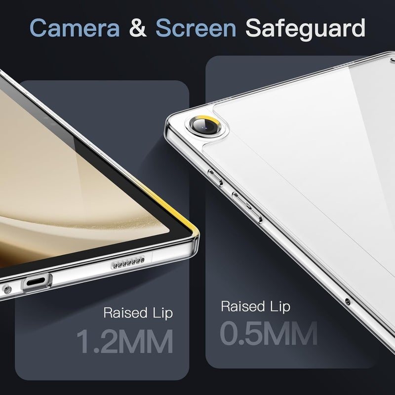 Jetech Clear Case For Samsung Galaxy Tab A9 Plus / A9+ 11-Inch, Anti-Yellowing Transparent Shockproof Slim Tablet Cover With Hard Pc Back And Soft Tpu Bumper (Clear) - Image 4