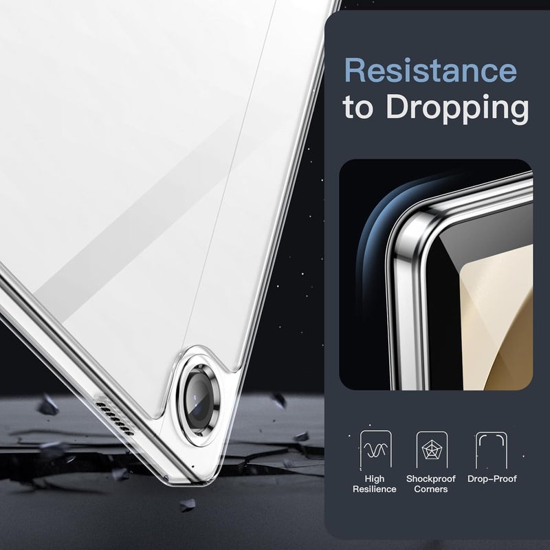 Jetech Clear Case For Samsung Galaxy Tab A9 Plus / A9+ 11-Inch, Anti-Yellowing Transparent Shockproof Slim Tablet Cover With Hard Pc Back And Soft Tpu Bumper (Clear) - Image 5