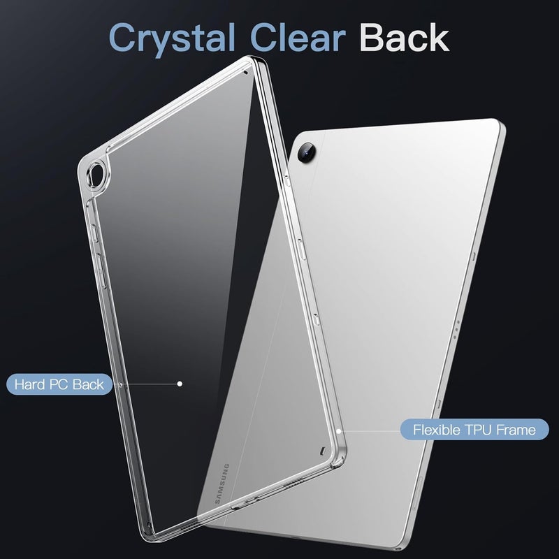Jetech Clear Case For Samsung Galaxy Tab A9 Plus / A9+ 11-Inch, Anti-Yellowing Transparent Shockproof Slim Tablet Cover With Hard Pc Back And Soft Tpu Bumper (Clear) - Image 3