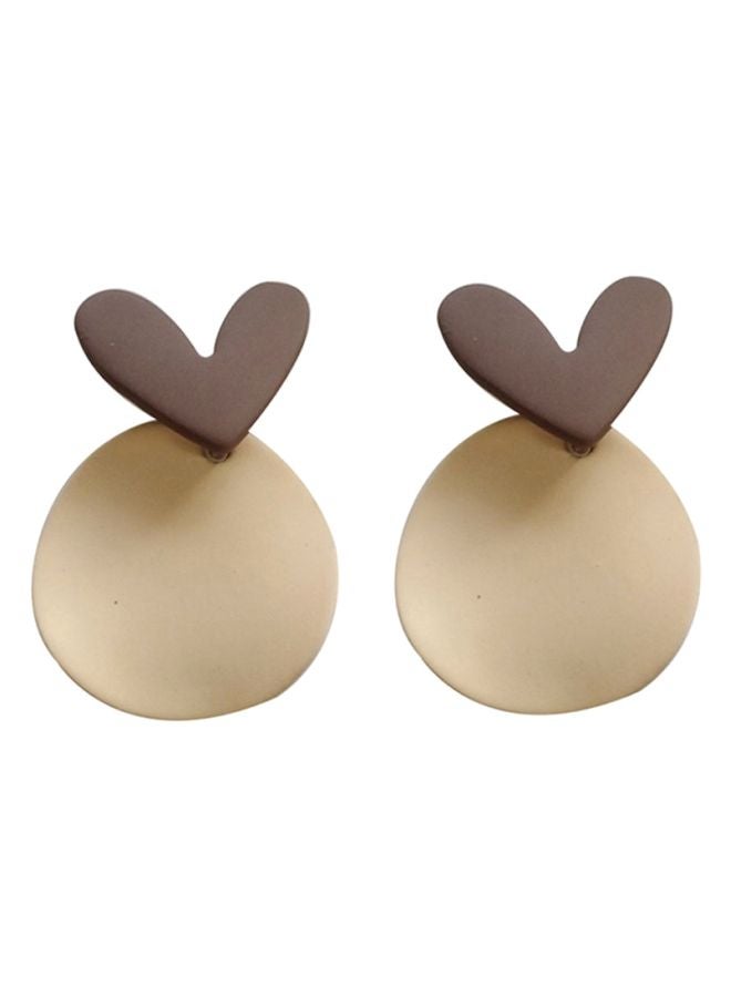 Heart Design Stud Earrings