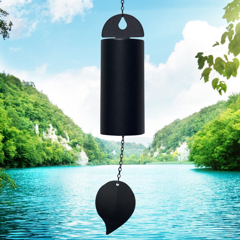 asdfg Deep Resonance Serenity Bell Large Wind Chimes for Outside Deep Tone Garden Bells Wind Chimes 528 Hz Low Pitch Wind Bell 30 inch Large