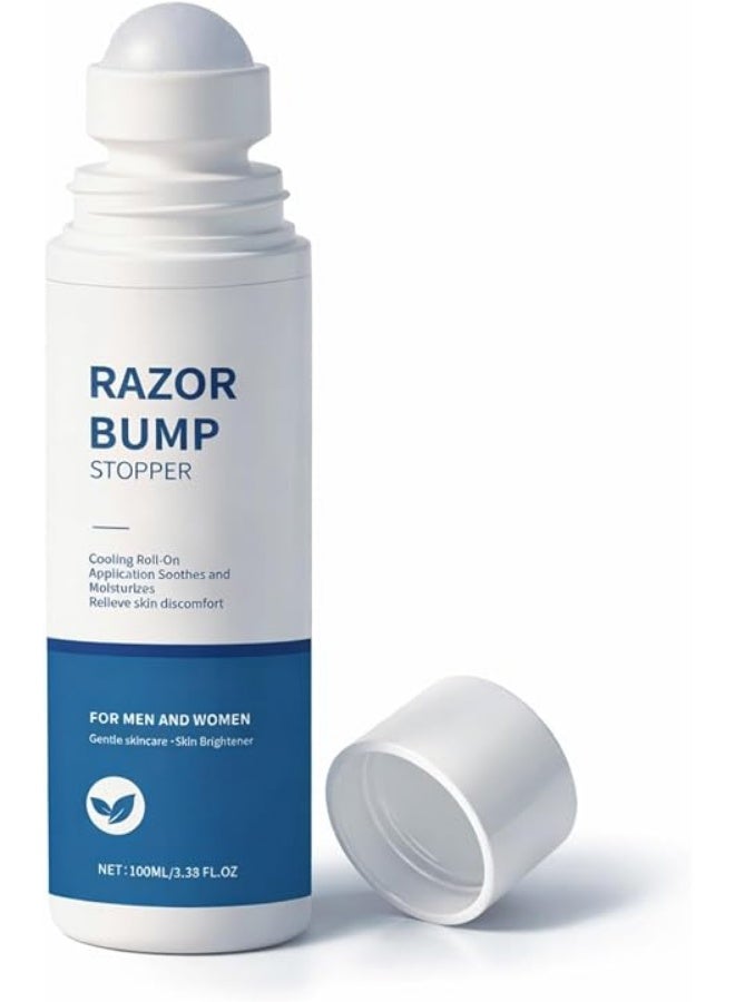 YOOJ® Ingrown Hair Treatment & Razor Bump Stopper for Men and Women, Roll-on After Shave Solution for Face, Neck, Legs, and Underarm Area, with Centella Extract & Milk Protein, 100ml