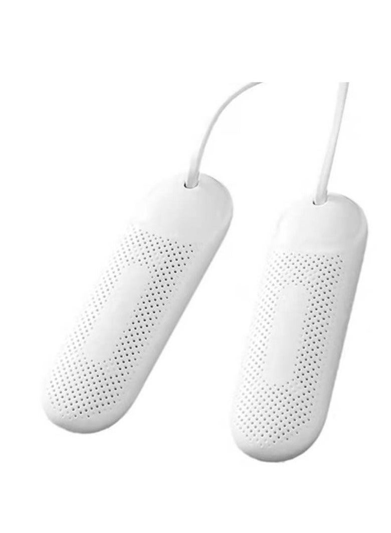 مجفف أحذية مع خاصية التعقيم وإزالة الروائح - تسخين بدرجة حرارة ثابتة، مؤقت بثلاث مستويات، حرارة محيطة 360 درجة، مادة ABS مقاومة للهب - Image 1