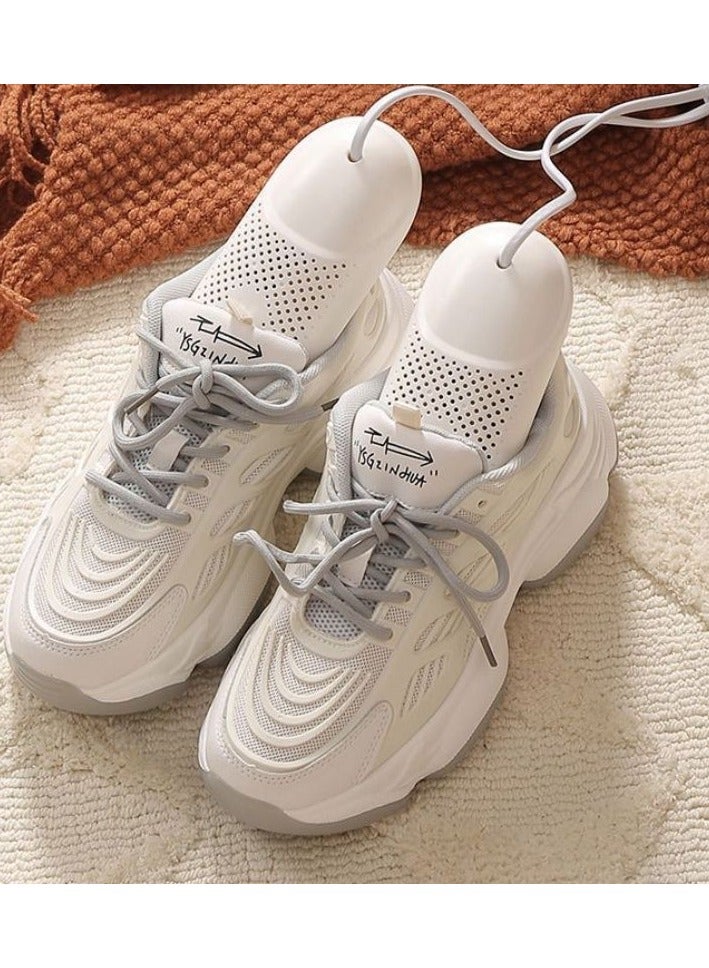 مجفف أحذية مع خاصية التعقيم وإزالة الروائح - تسخين بدرجة حرارة ثابتة، مؤقت بثلاث مستويات، حرارة محيطة 360 درجة، مادة ABS مقاومة للهب - Image 5