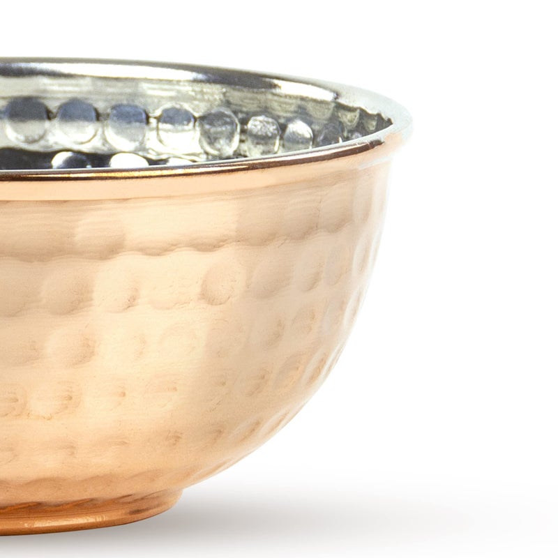 JAIRESTONE Copper Shaving Bowl and Cup - Turkish Hand Hammered Shaving Bowl - Safety Razor and Brush Holder - Traditional Shaving Cup - Lather Bowl for Shaving - Barbers Shop Utensil - Image 3