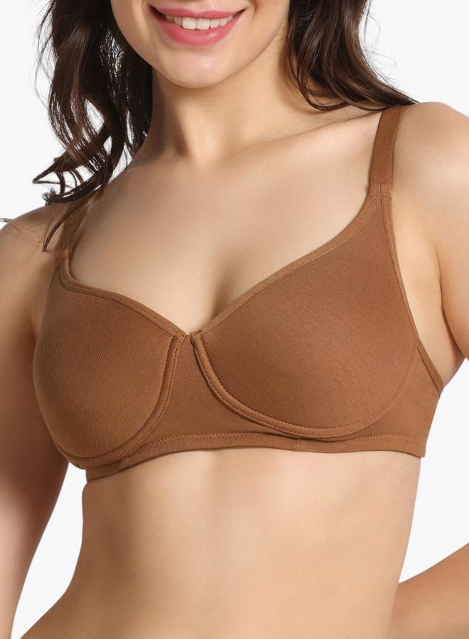 Zivame Adjustable Strap Detail Support Bra with Hook and Eye Closure - Image 4