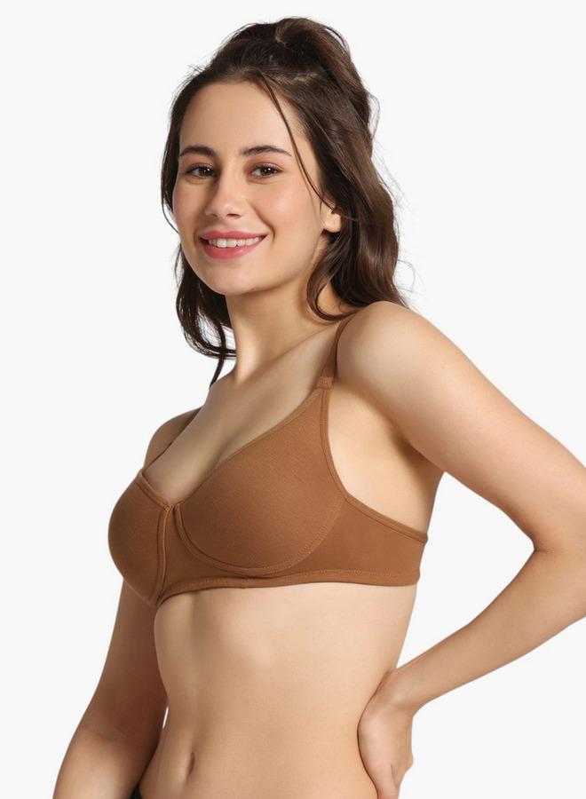 Zivame Adjustable Strap Detail Support Bra with Hook and Eye Closure - Image 3