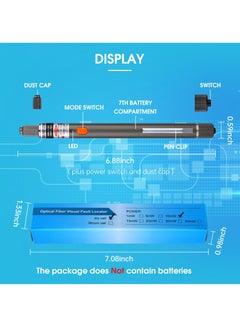 KASTWAVE 1 قطعة 10MW 10KM البصرية خطأ محدد الألياف البصرية VFL الألياف البصرية كابل اختبار مع 1 قطعة Singlemode 9/125um FC ذكر إلى LC شاحن أنثي  - Image 2