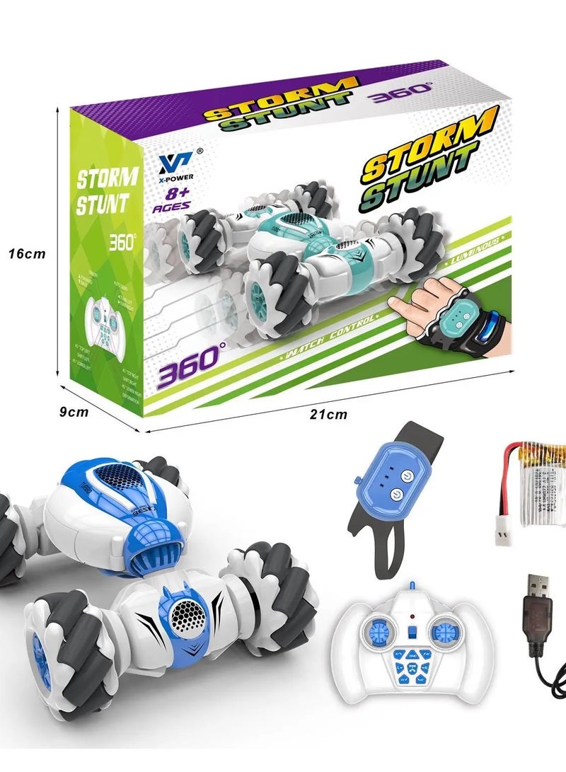 MZtoyz, Remote Control Watch Gesture Sensor Deformable Electric Toy Car for Kids - Image 3