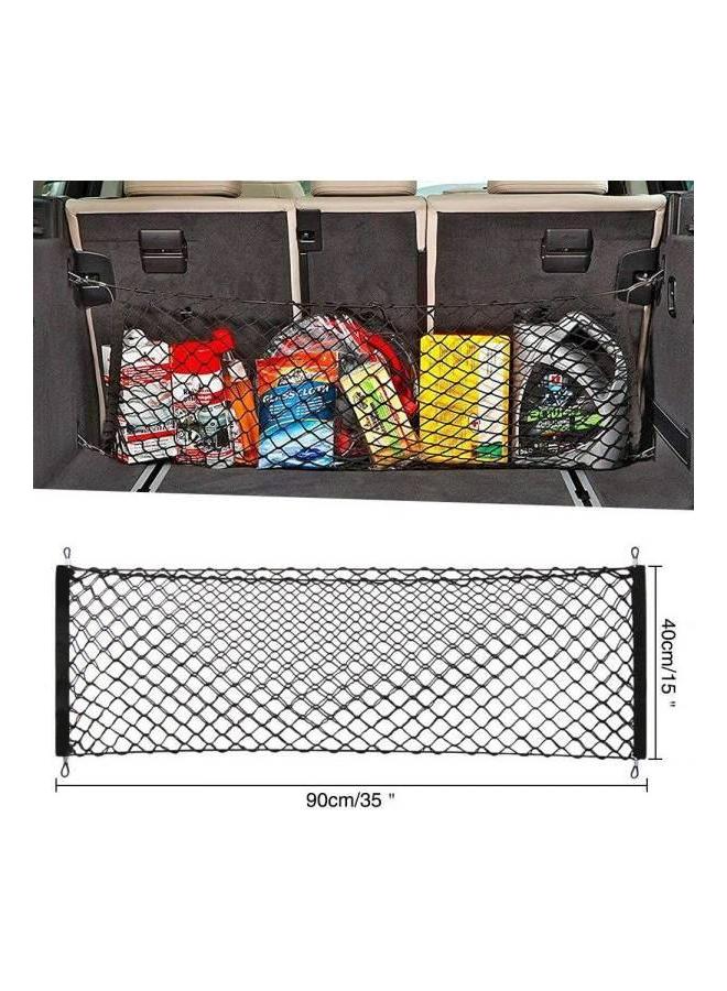 Generic Envelope Trunk Cargo Net Stretchable, Universal Adjustable Elastic Mesh with Hooks, Storage Organizer for Car, SUV, Truck  - Image 2