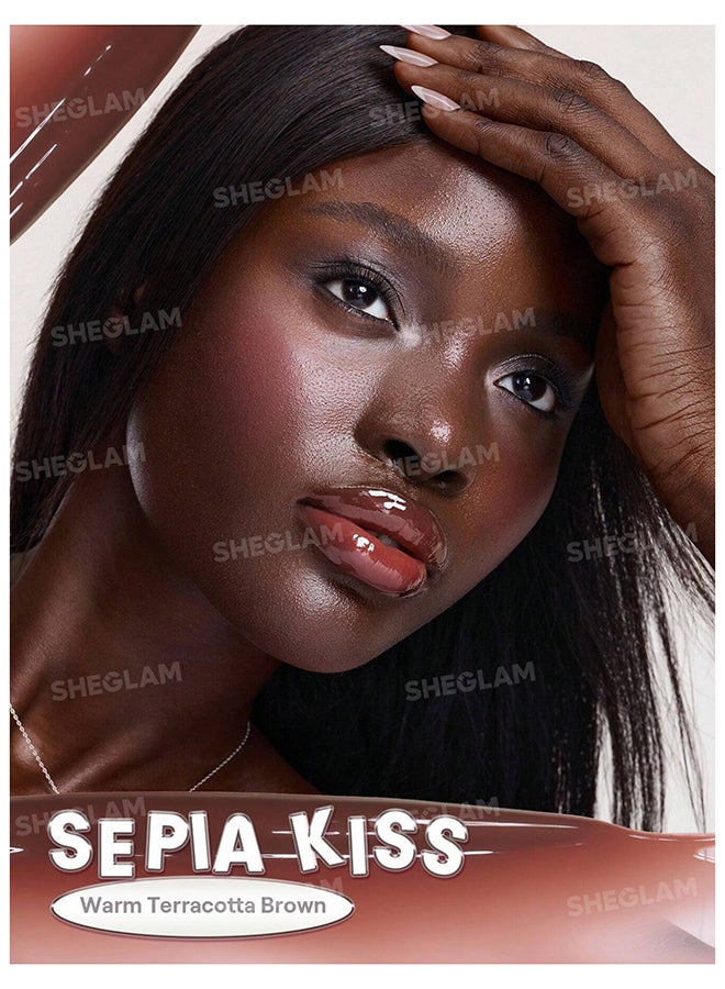 SHEGLAM Glass Lock Air Gloss-Sepia Kiss Sepia Kiss - Image 4