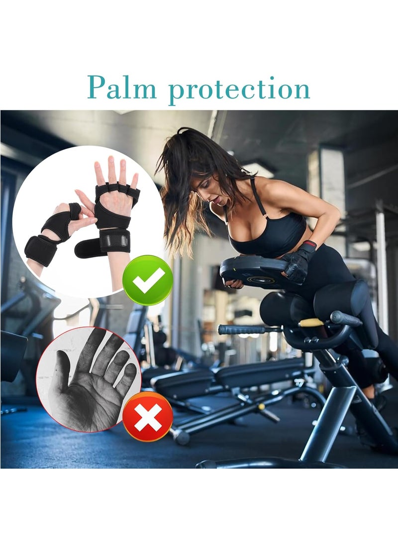 ج ت س آ ل قفازات رفع الأثقال، أربطة معصم لرفع الأثقال، أربطة معصم لرفع الأثقال، قفازات رياضية للرجال، قفازات رياضية للنساء. - Image 5