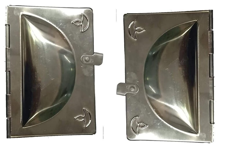 GS KITCHENWARE GS Steel Karanji, Gujiya/Gujia Maker Mould Sacha, Karjikai Molds, Pack of 2 - Image 1