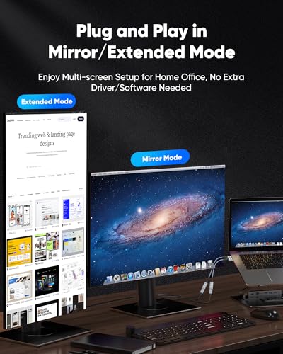 Highwings 4K Display Port to HDMI Adapter, Uni-Directional DP 1.2 Computer to HDMI 2.0 Screen, Display Port to HDMI Adapter (Male to Female), SR Anti-Break, No Latch, for Dell HP AMD NVIDIA, Passive - Image 5