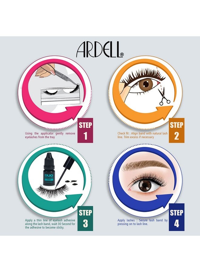 أرديل رموش مزدوجة - 203-47116 + غراء شفاف 1 جرام - Image 3