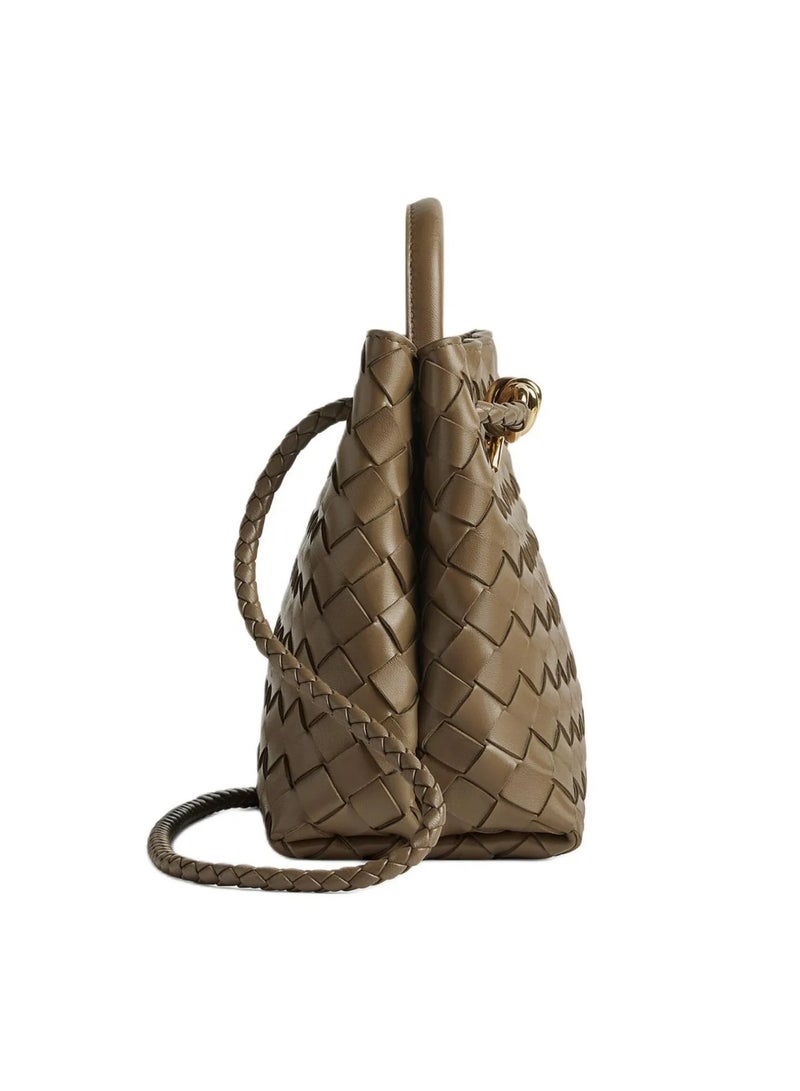 BOTTEGA VENETA Andiamo Top handle bag leather bag with signature knot detail and sliding cross-body strap. - Image 2