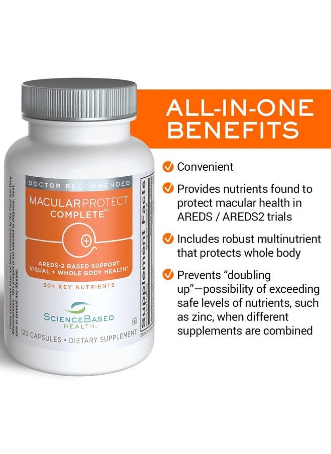 ScienceBased Health Macularprotect Complete Allinone Areds 2 Vitamin & Mineral Supplement And Whole Body Multinutrient 120 Capsules  - Image 4