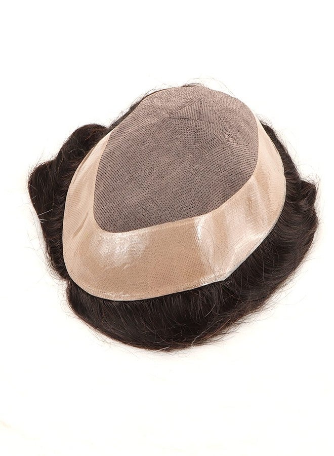 برافراجيا رقعة شعر أسترالية للرجال من برافراجيا - شعر بشري 100%، نظام دانتيل أمامي رفيع من البولي يوريثان ذو مظهر طبيعي/شعر مستعار/باروكة، حل بديل غير جراحي (بني، 9x7) - Image 2