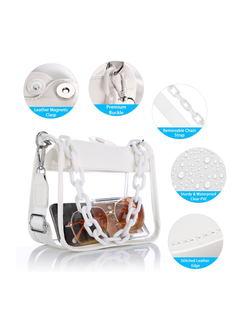 Generic Clear Bag Stadium Approved Clear Concert Purse for Women Clear Crossbody Handbag for Concerts Festivals Sports Events - Image 5