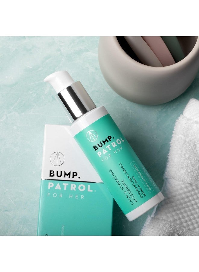 من أجلها - بلسم ما بعد الحلاقة المهدئ والمرطب للنساء - علاج نتوءات الحلاقة وحروق الحلاقة والشعر الناشئ تحت الجلد في منطقة البكيني والإبطين والساقين (2 أونصة) - Image 3