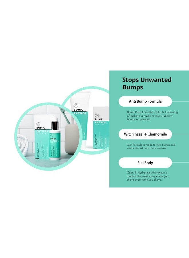 من أجلها - بلسم ما بعد الحلاقة المهدئ والمرطب للنساء - علاج نتوءات الحلاقة وحروق الحلاقة والشعر الناشئ تحت الجلد في منطقة البكيني والإبطين والساقين (2 أونصة) - Image 4