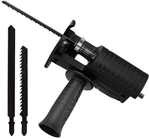 Inditrust NEW Black Jigsaw attachment for drill machine to convert to jigsaw with blades For Drill machine and Hammer machine Easily connect Wood Cutter - Image 1